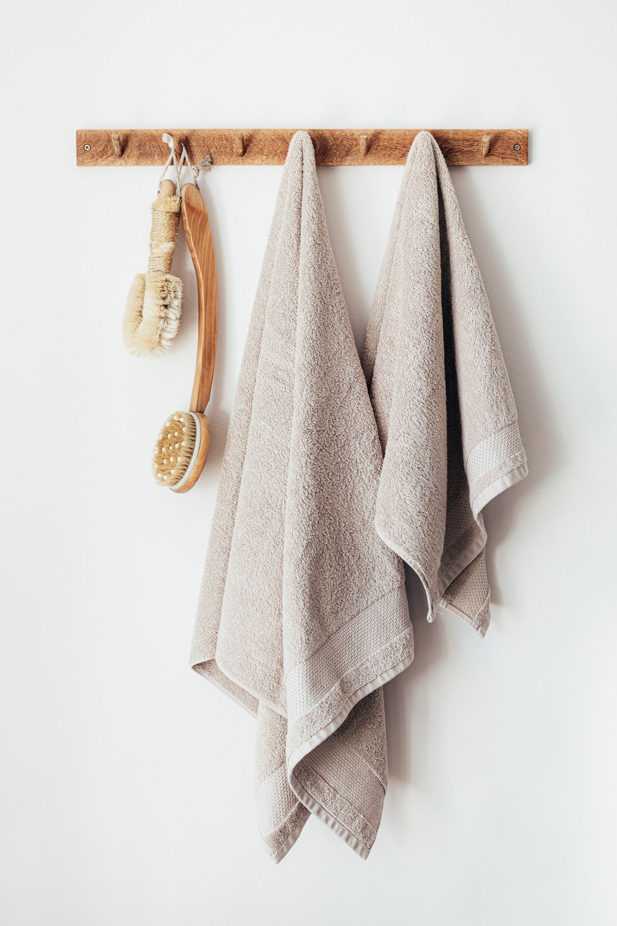 Warm towels prepared for a pedicure at KS Salon